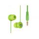 Lightweight Custom Molded Earphones , Patterned Logo Wired Earbuds With Mic