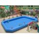 Inflatable Swimming Pool Double - Stitched Blue Inflatable Pool Float For Commercial Water Park