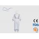 White Type 5 Disposable Coveralls Safety Protection SMS Material 50G