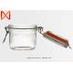 Clip Top Glass Storage Jars Eco Friendly Transparent Color With OEM ODM Service