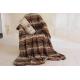 Double Layer Faux Fur Bed Blanket Enviroment Friendly For Gifts / Home Anti - Pilling