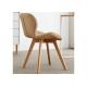 Hotel Beech Wood Leg Dining Chair No Folded With Non Slip Pad