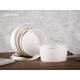750ml Eco Friendly Disposable Kraft White Paper Salad Bowls with Customizable Design