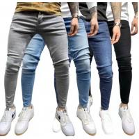                 Casual Skinny Jeans Trousers Classica Denim Pants Washed Stretch Jeans for Men             