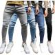                  Casual Skinny Jeans Trousers Classica Denim Pants Washed Stretch Jeans for Men             