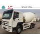 Durable Heavy Duty Concrete Mixer Truck , HOWO Mixer Truck With Euro II Engine