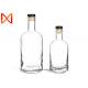 500ml  Empty Glass Wine Bottles Round Flint With Ploymer Cork Cap