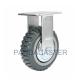 Anti Slip Rigid Heavy Duty Caster 6 Inch Polyurethane Wheel Top Plate Casters