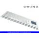 Brushed IP65 Kiosk Metal Industrial Keyboard With Touchpad Panel Mount From The