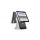 OEM All In One POS PC , Small Restaurant Cash Register Black White Color 4GB Memory
