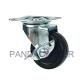 Black Hard Rubber Casters 44lbs Swivel Caster Wheels For Furniture