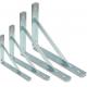 Space-saving Silver Triangle Drop Down Shelf Brackets for 4-6mm Thickness Wall Mount