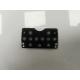 Black Rubber Custom Membrane Switch With Tactile Keyboard Panel
