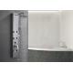 ROVATE Nickel Brushed Rain Shower Panel Round Shape For Indoor Shower Room