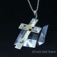 Fashion Top Trendy Stainless Steel Cross Necklace Pendant LPC233