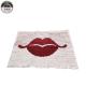 White / Red Reverse Sequin Lip Patch , Double Sided Sequin Sew On Patches