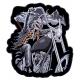 120D Polyester Twill Iron On Skull Patches For Jackets Vests