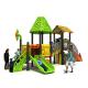 Outdoor Custom Playground Kids Plastic Slide 19034 PVC Coated Entertainment Funny