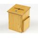 Wooden Suggestion Box w/ Sign Holder, Side Pocket, Wall or Counter