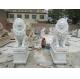 Garden decoration statues outdoor granite handcarved lions sculptures white lions beige lions