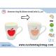 Handle Temperature Sensitive Custom Magic Mug Porcelain For Coffee / Beverage