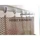 8m Length PVDF Wire Mesh Curtains Drop Light Weight Chain Link With Hanging Frame