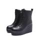 S222 PU foam light weight thick-soled mid-tube women's boots retro ethnic increase simple autumn and winter warmth