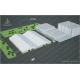 8000m² Big Logistics Outdoor Warehouse Tents Ridge Shape With Electric Roller