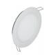 Aluminum 15W IP44 80Ra Round LED Panel Lights Warm White With 180 Degree Beam Angle