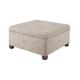 Square Bedroom Fabric Storage Bench For End Of Bed , Folding Ottoman Bench Seat
