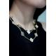 Vintage Alhambra 20 Motif Chalcedony Van Cleef & Arpels Necklace 18k Gold