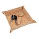 Eco-Friendly Vegan 8'' Natural Cork Tray for Jewelry, Key Phone, Coin Box Storage