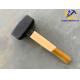 1000G Size Forged Steel Stoning Hammer With Yellow Color Wooden Handle (XL0057-YELLOW)