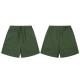 European American Fashion Leisure Loose Beach Shorts Washed Army Green Shorts Mens