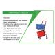 Hand Basket Unfolded 280L Grocery Shopping Cart