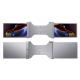 Dual 15-Inch FHD Laptop Monitor Lightweight 25.3mm Thick 1.63kg Type-C + Mini HDMI Ports HDR Support 12-Language OSD