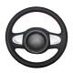 Genuine Leather Steering Wheel Cover for MINI Hatchback R56 R57 Clubman Clubvan Convertible Countryman Coupe Paceman Roadster 2010-2015