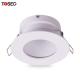 Black Round Fixed Recessed LED Downlight Fixtures Gu5.3 Cutting 70mm