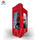 Double Sided 65 Outdoor LCD Kiosk Flag Shape Bright Red Advertising Screen Signage