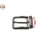 Fashion Solid Gunmetal Mens Metal Belt Buckles , Belt Pin Buckle OEM Support