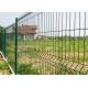 3D Curved Garden Mesh Fencing Square Post With 2.0-6.0mm Wire Gauge