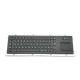 IP65 Industrial PC Keyboard Stainless Steel With Full Functional 2 Keys Touch Pad