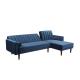 Wholesale living room furniture couch corner sectional L shape chaise lounge high quality modern fabric sofa set