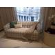 Modern Design Fabric Plaid Love Seat Lounge Room Living Room Sofa