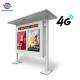 4G Network Roadside Park outdoor digital signage kiosk 55 By 3 Screens For Information Display