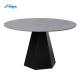 1200mm Diameter Modern Round Dining Table With Fixed Type And Iron Base