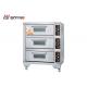 Stainless Steel Three Deck Electric Bread Bakery Oven