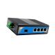 Industrial 4 Port SFP Fiber Switch Gigabit 1 SFP Slot 4 Ethernet Port