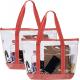 14 Inch Custom Shopping Bags With Logo Pvc Clear Tote Bag Stadium Outdoor Pool
