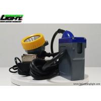 Laser Engraving LOGO Miners Cap Lamp 15000lux Flame Resistant IP68 With Cable